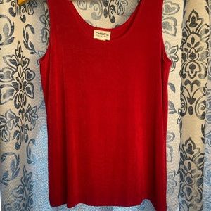 Chico’s Travelers Red Tank Top